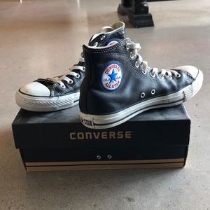 Leather Converse